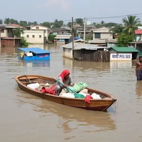 vítimas da enchente em Ubá