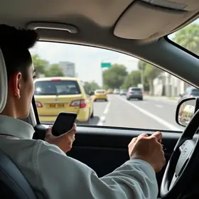 multas por celular ao volante
